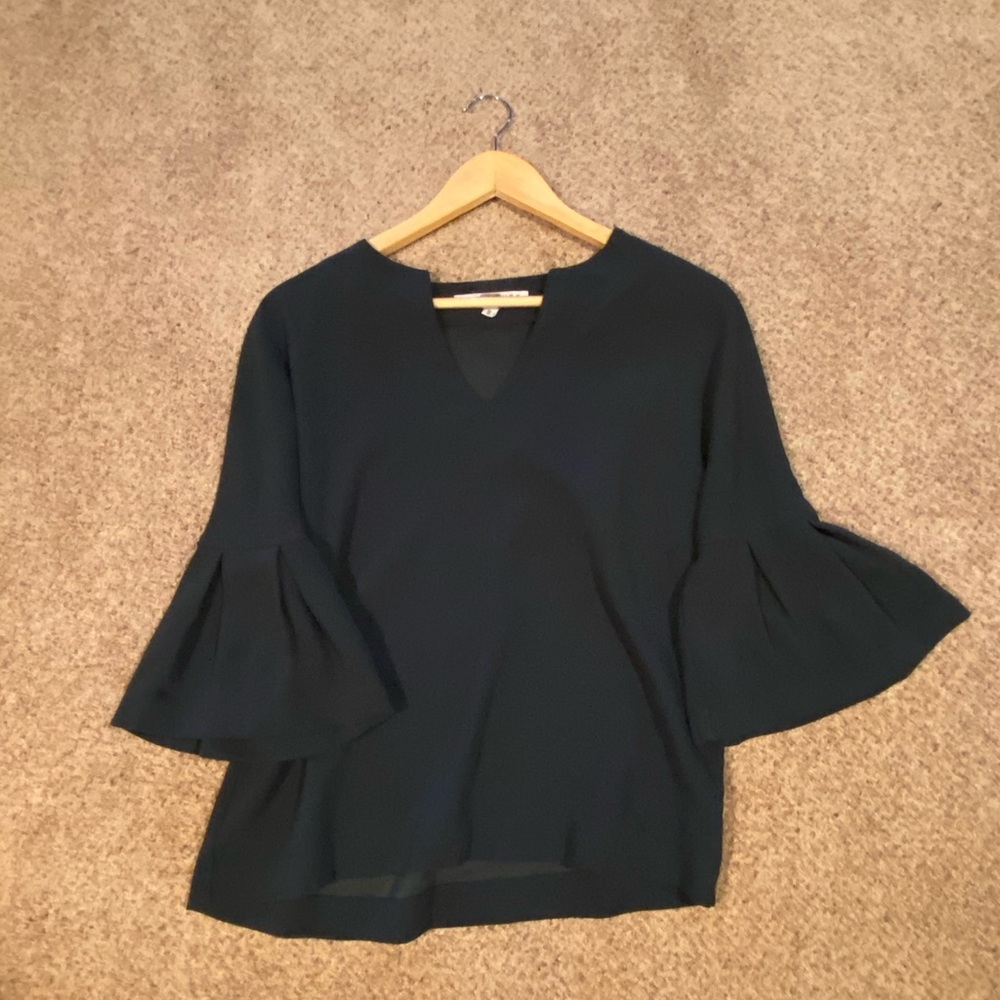 Trina Turk Hunter Green Top - Picture 3 of 4